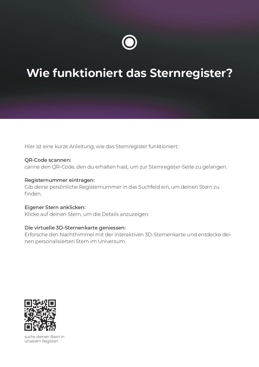 Wie funktioniert das Sternregister